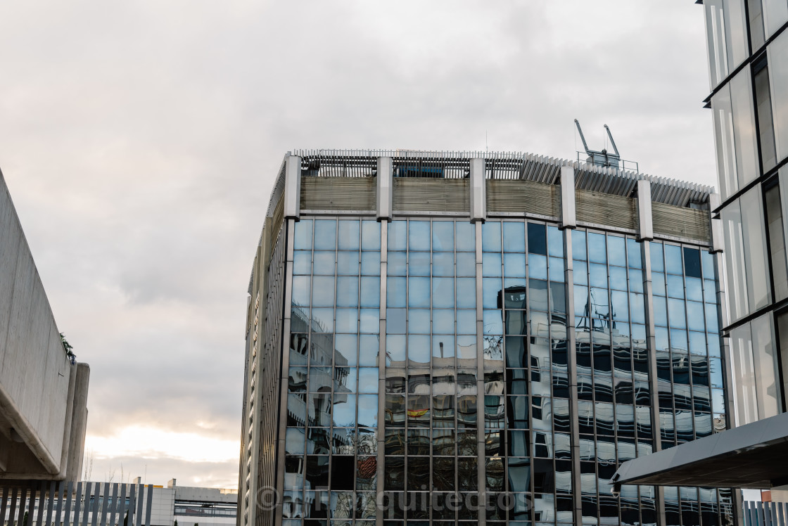 "Modern architecture buildings in Madrid" stock image