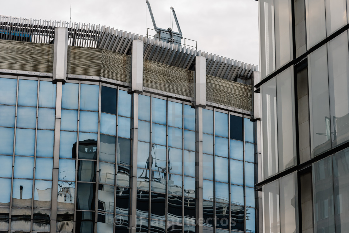 "Modern architecture buildings in Madrid" stock image