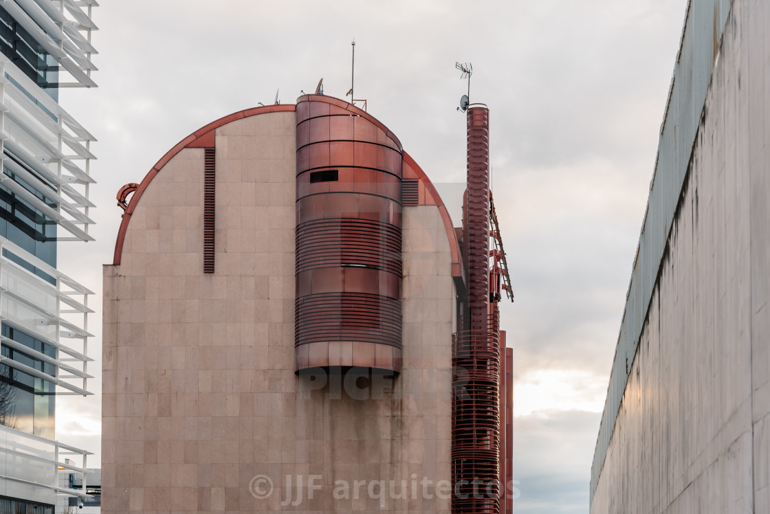 "Modern architecture buildings in Madrid" stock image