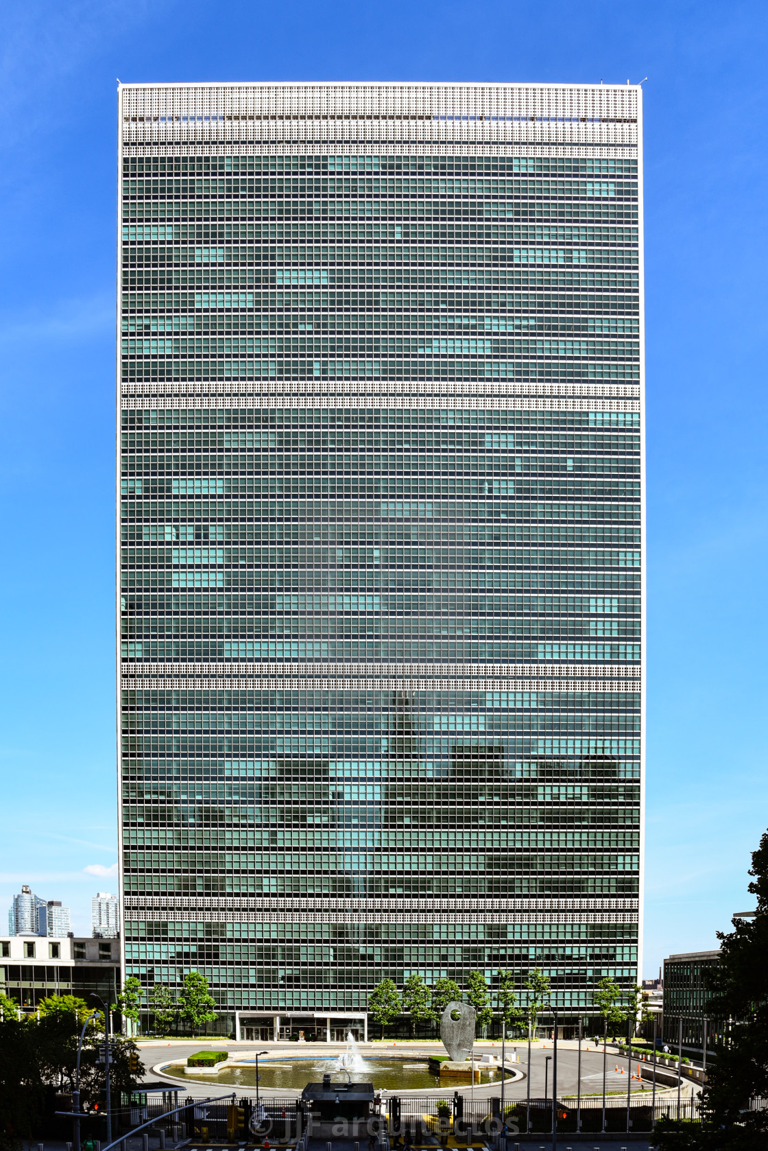 "United Nations Headquarters in New York City" stock image