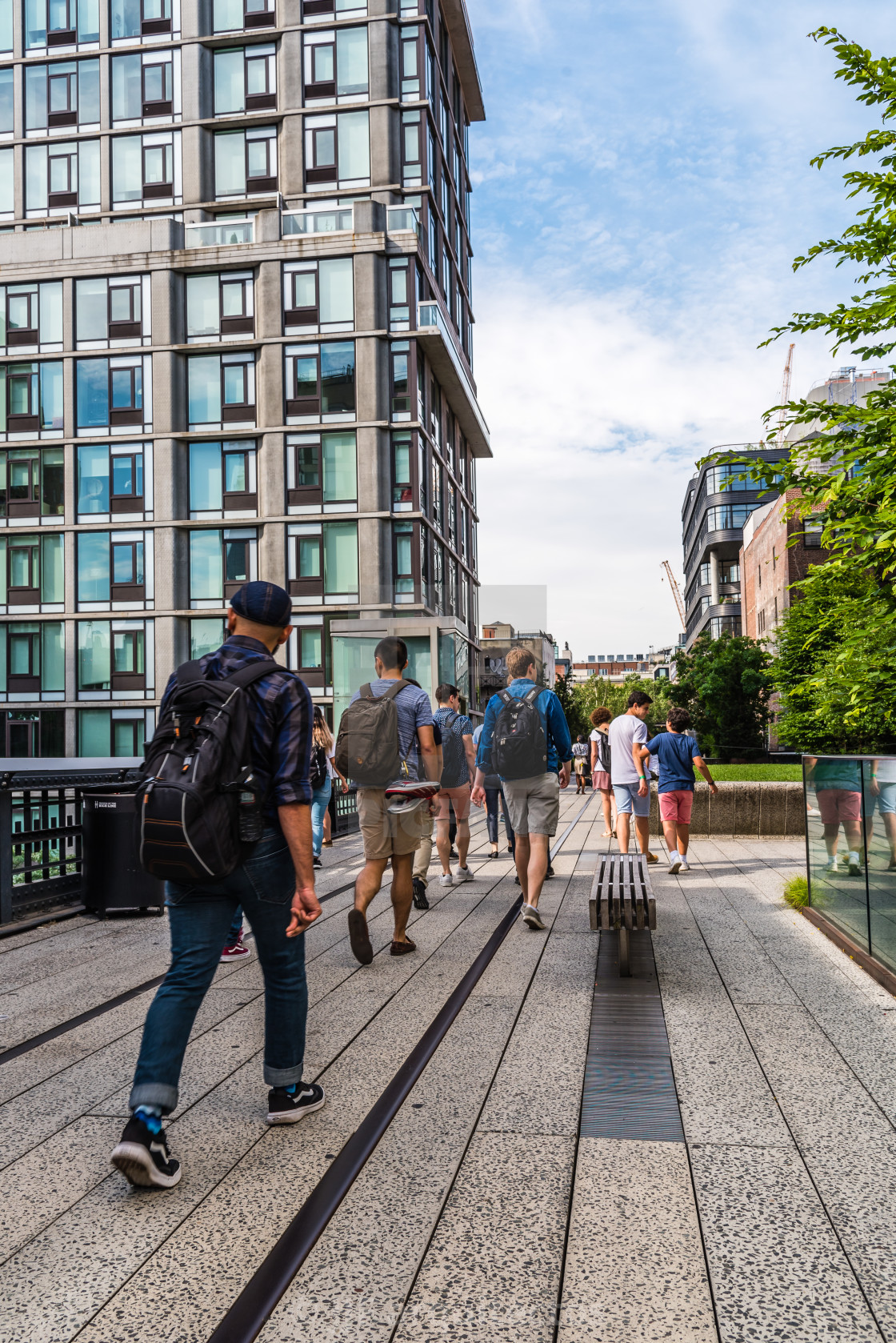 "High Line greenway in New York City" stock image