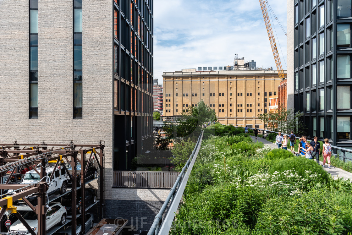 "High Line greenway in New York City" stock image