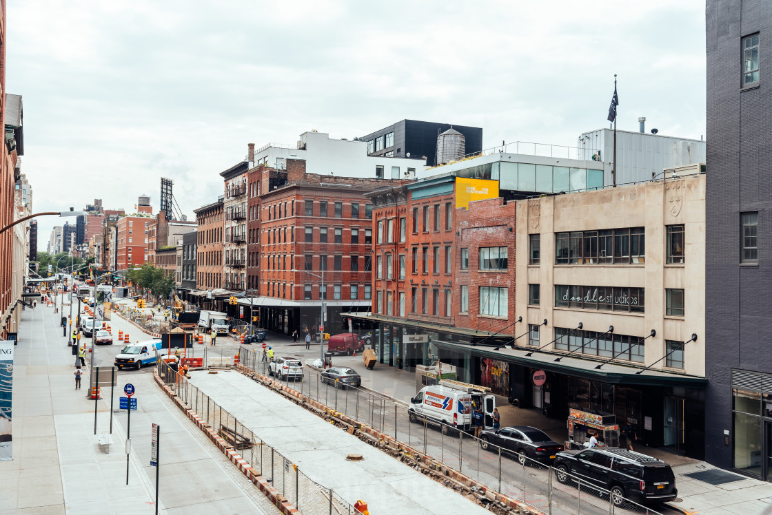 "Meatpacking district in Chelsea in New York" stock image