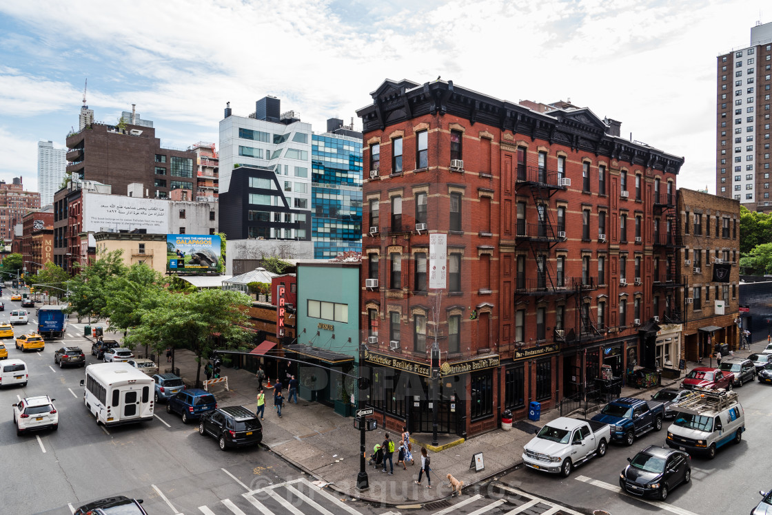 "Chelsea district from High Line in New York City" stock image