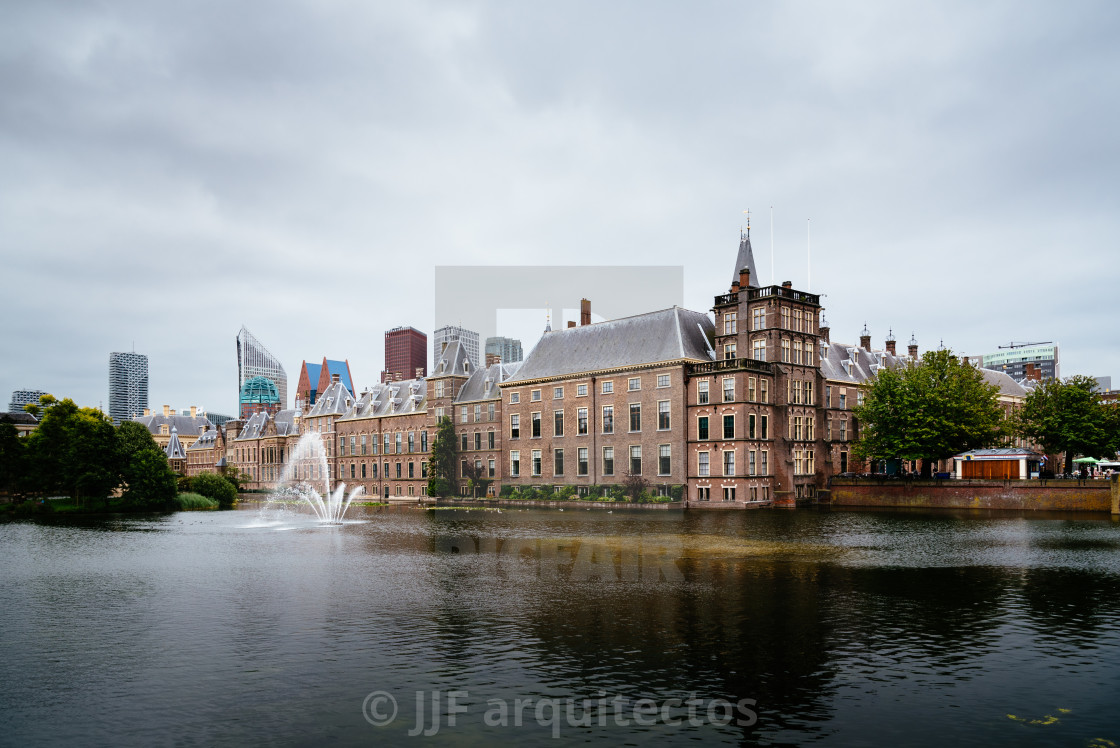 "Binnenhof buildings in The Hague, The Netherlands" stock image