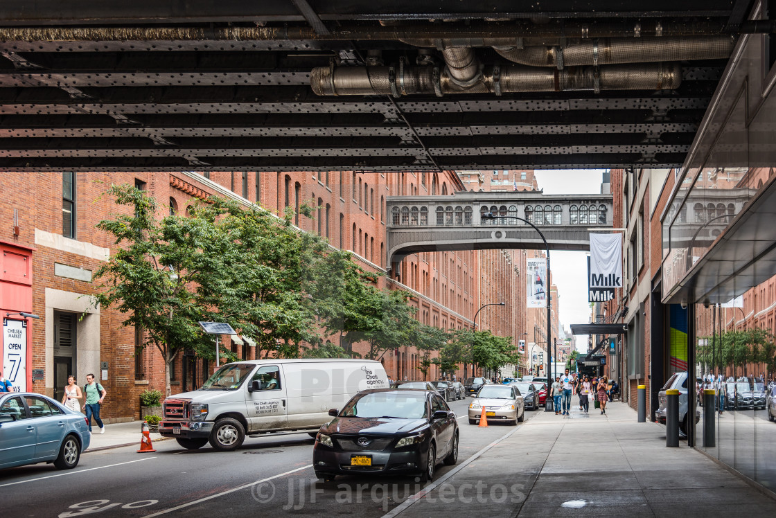 "Meatpacking district in Chelsea in New York" stock image