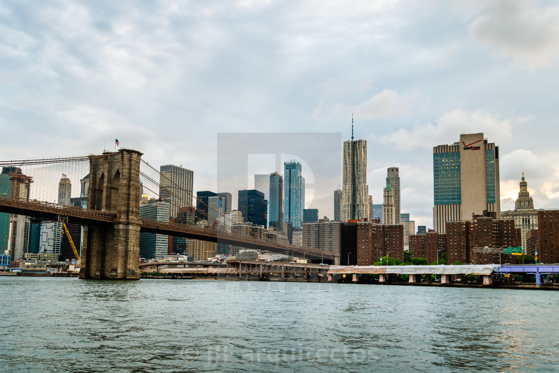 "Skyline of Downtown of New York City" stock image