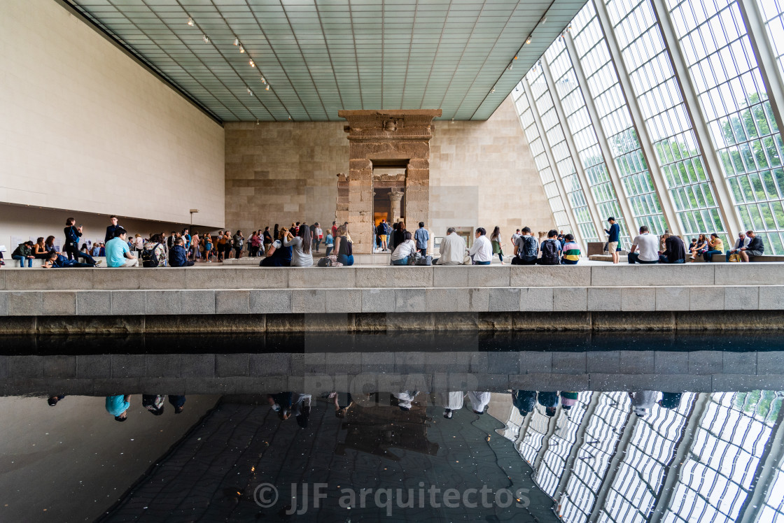 "The Temple of Dendur in the Metropolitan Museum of New York" stock image