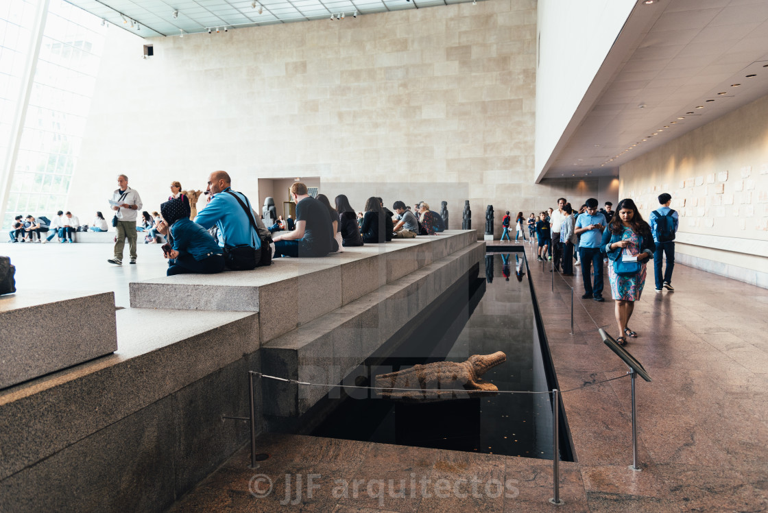 "Egyptian gallery in the Metropolitan Museum of Art in New York" stock image