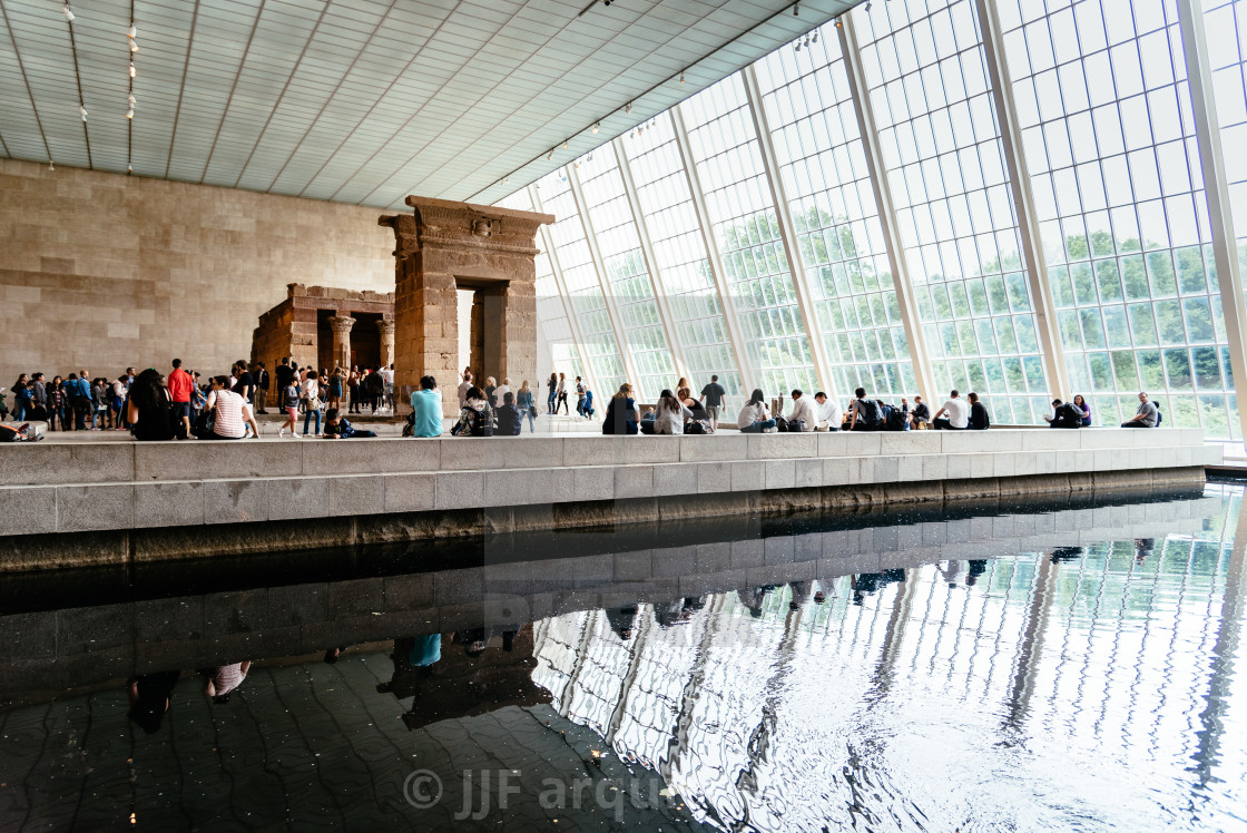 "The Temple of Dendur in the Metropolitan Museum of New York" stock image