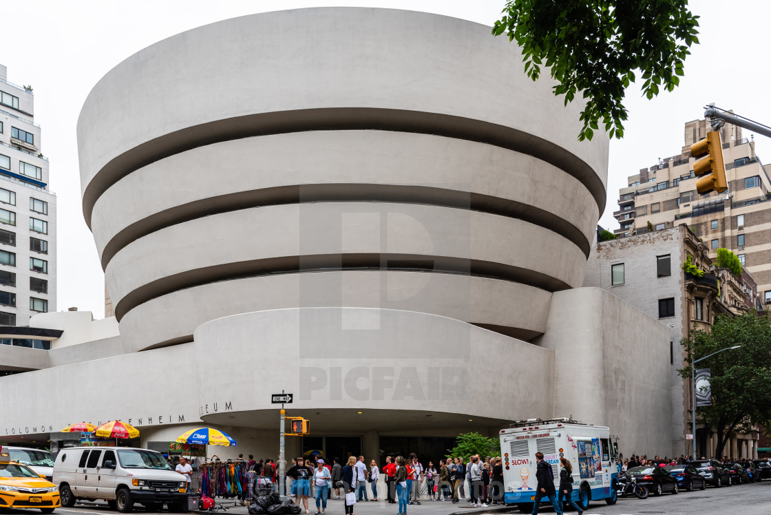 "Guggenheim Museum of modern art in New York" stock image