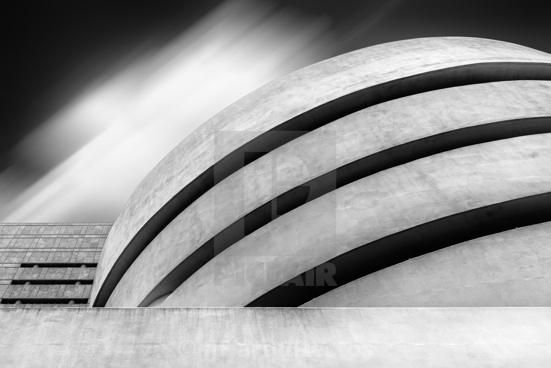 "Guggenheim Museum of modern art in New York" stock image
