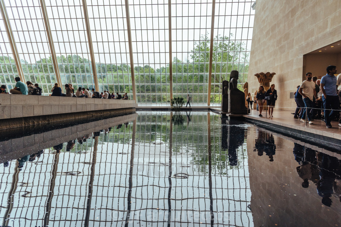 "Egyptian gallery in the Metropolitan Museum of Art in New York" stock image