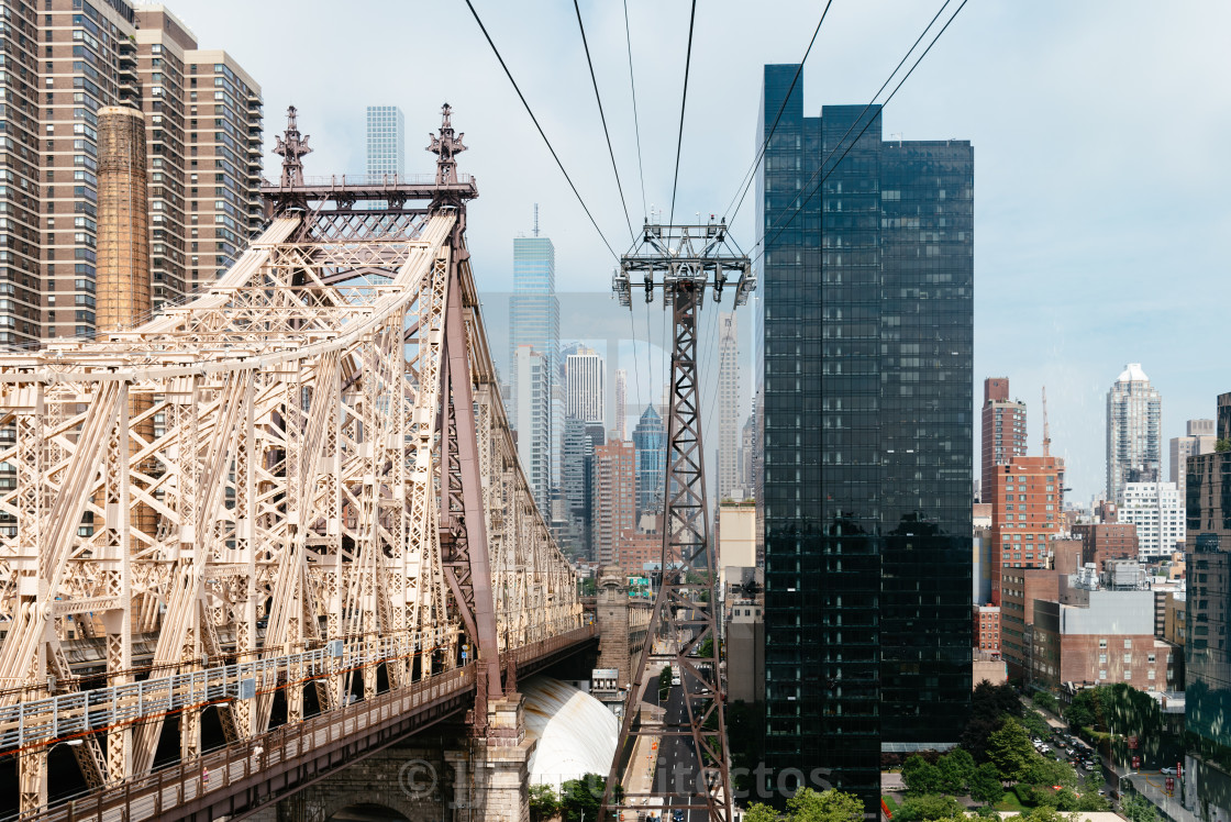 "The Roosevelt Island Tramway in New York" stock image