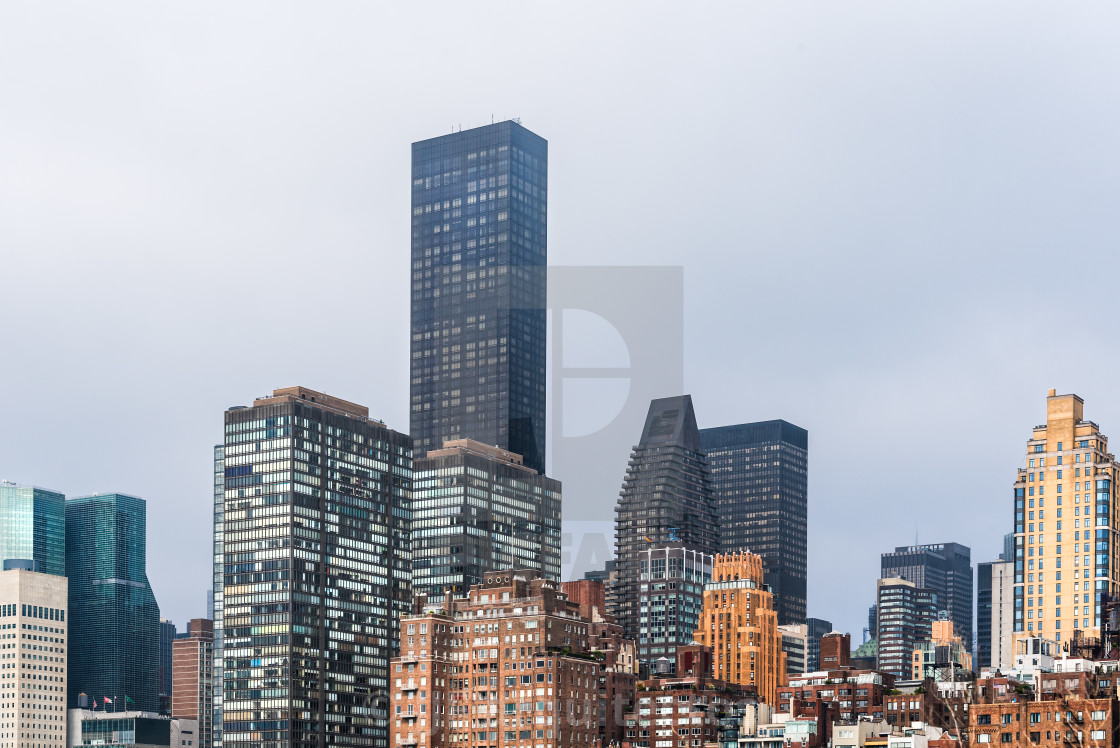 "Skyline of Midtown of New York City" stock image