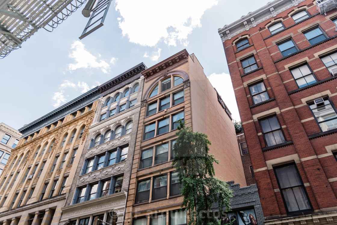 "Typical buildings in Soho in New York" stock image