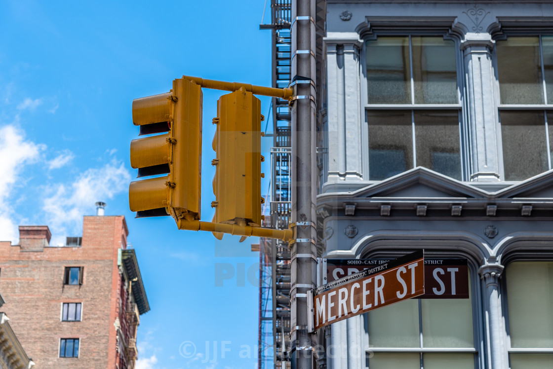 "Typical buildings in Soho in New York" stock image