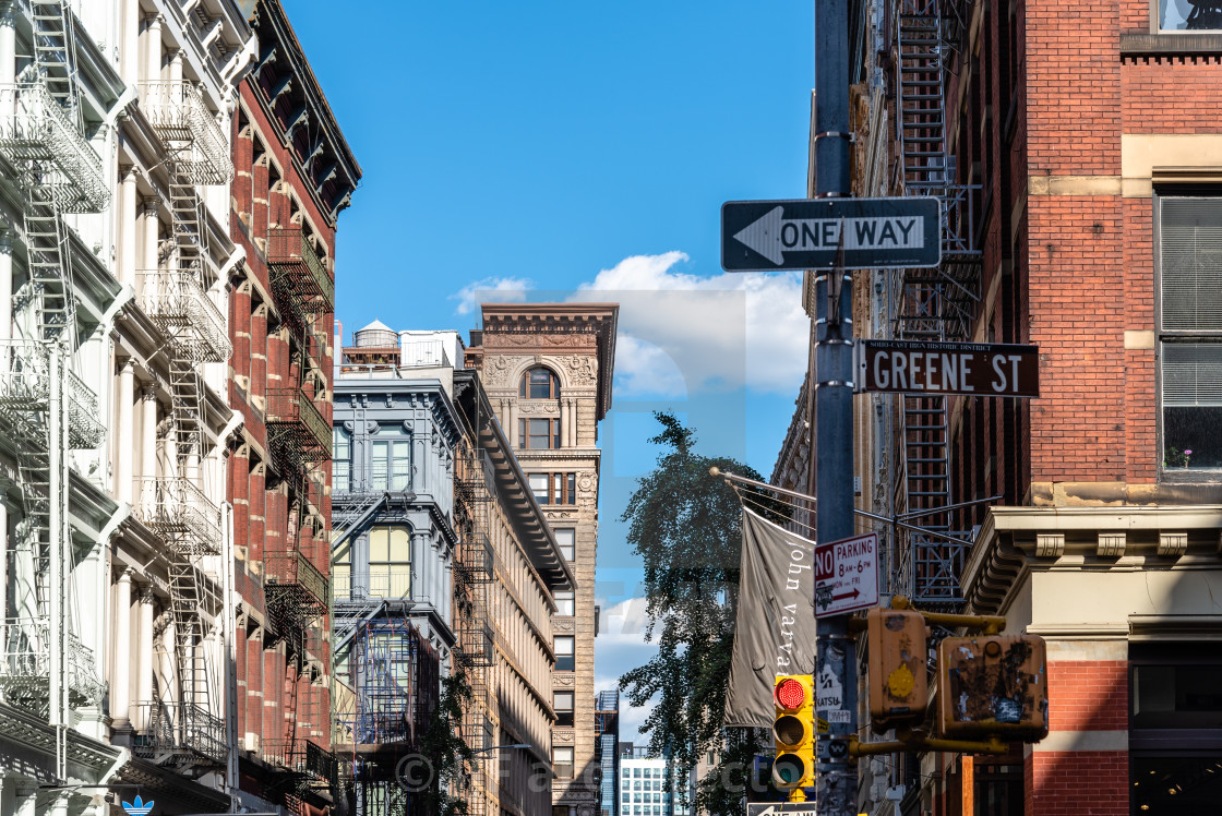 "Typical buildings in Soho in New York" stock image