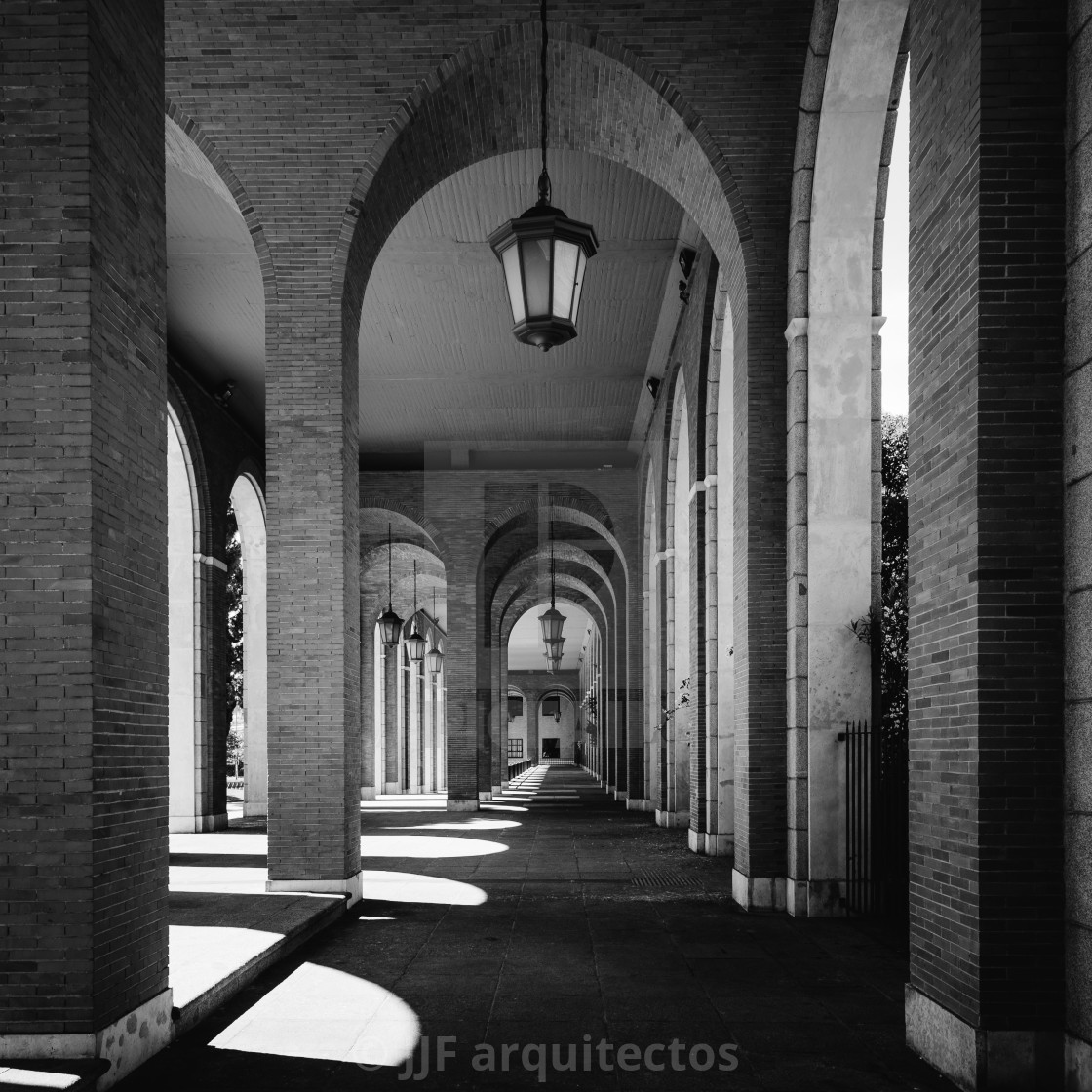 "Nuevos Ministerios is a government complex in central Madrid" stock image