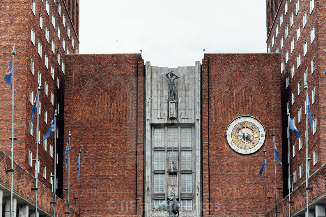 Outdoor View Of Oslo City Hall In Norway License Download Or Print For 15 00 Photos Picfair