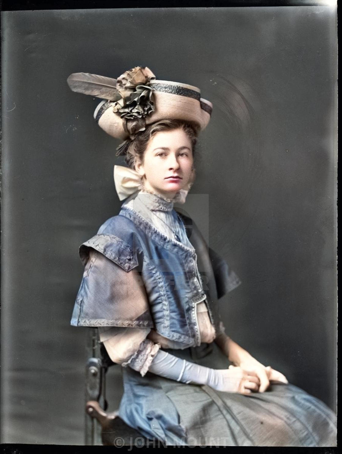 "VINTAGE STUDIO PORTRAIT OF BEAUTIFUL WOMAN" by JOHN MOUNT - £20.00 "VINTAGE STUDIO PORTRAIT OF BEAUTIFUL WOMAN" stock image