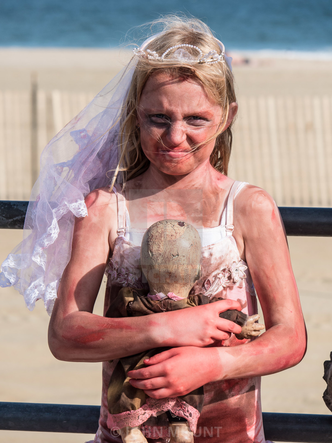 "ZOMBIE AT THE ASBURY PARK NJ ZOMBIE WALK" by JOHN MOUNT - £20.00 "ZOMBIE AT THE ASBURY PARK NJ ZOMBIE WALK" stock image