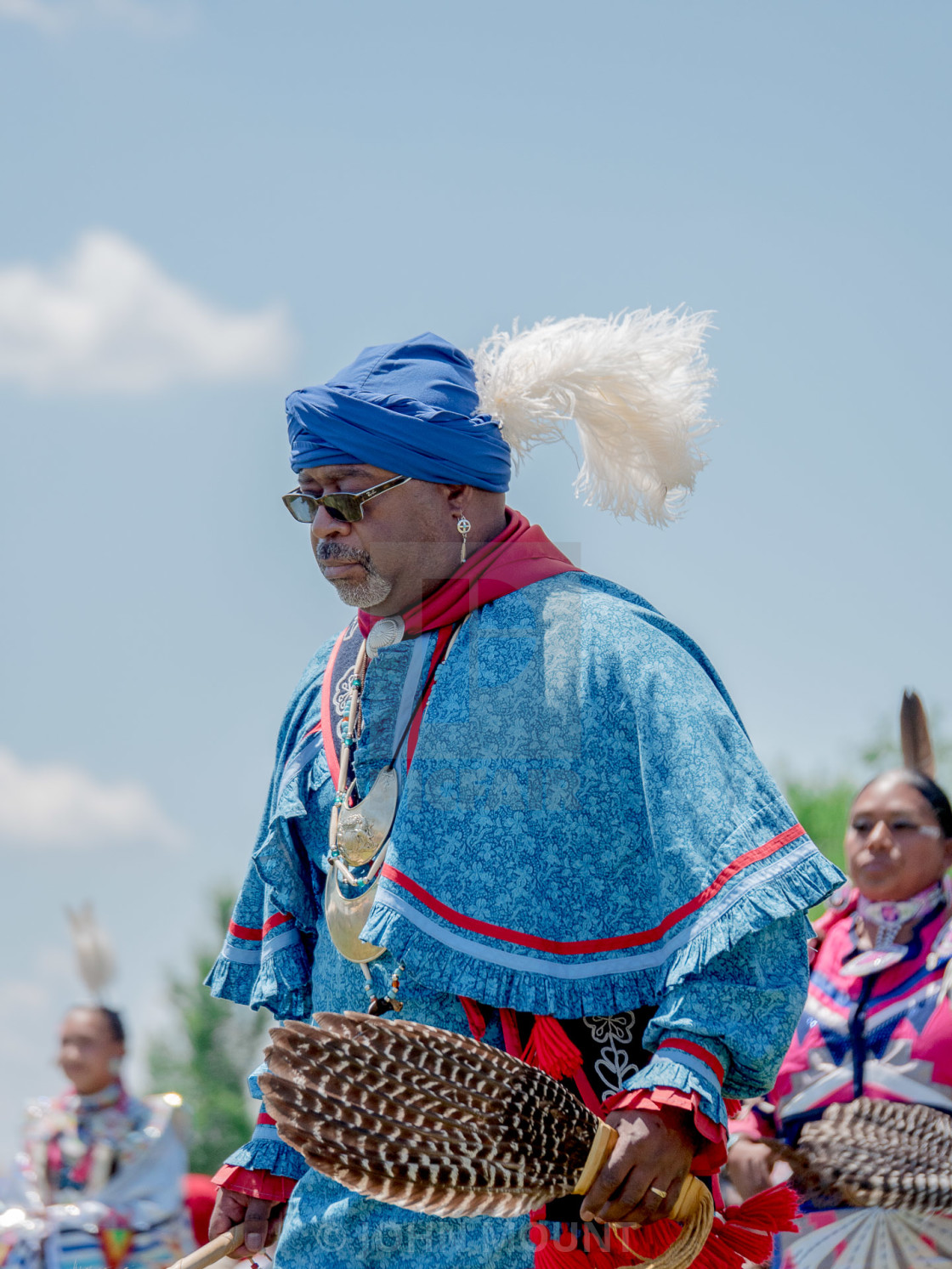 "NATIVE AMERICAN POW WOW" by JOHN MOUNT - £20.00 "NATIVE AMERICAN POW WOW" stock image