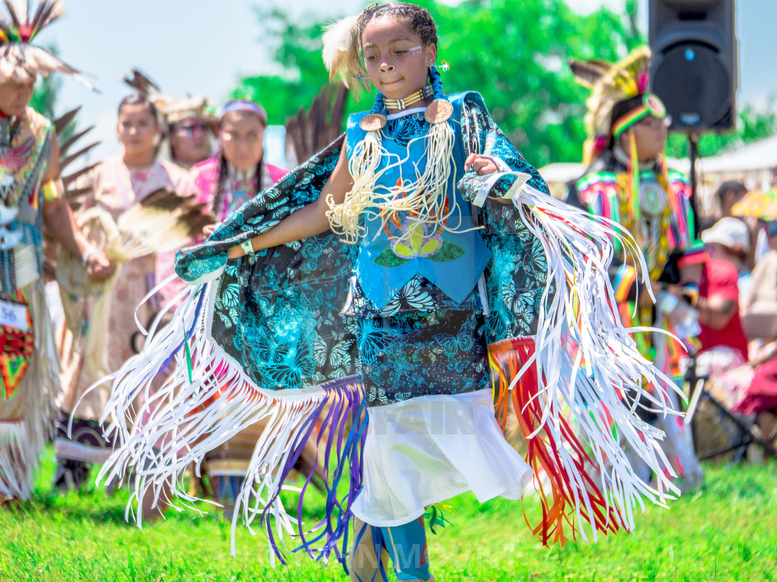 "NATIVE AMERICAN POW WOW" by JOHN MOUNT - £20.00 "NATIVE AMERICAN POW WOW" stock image