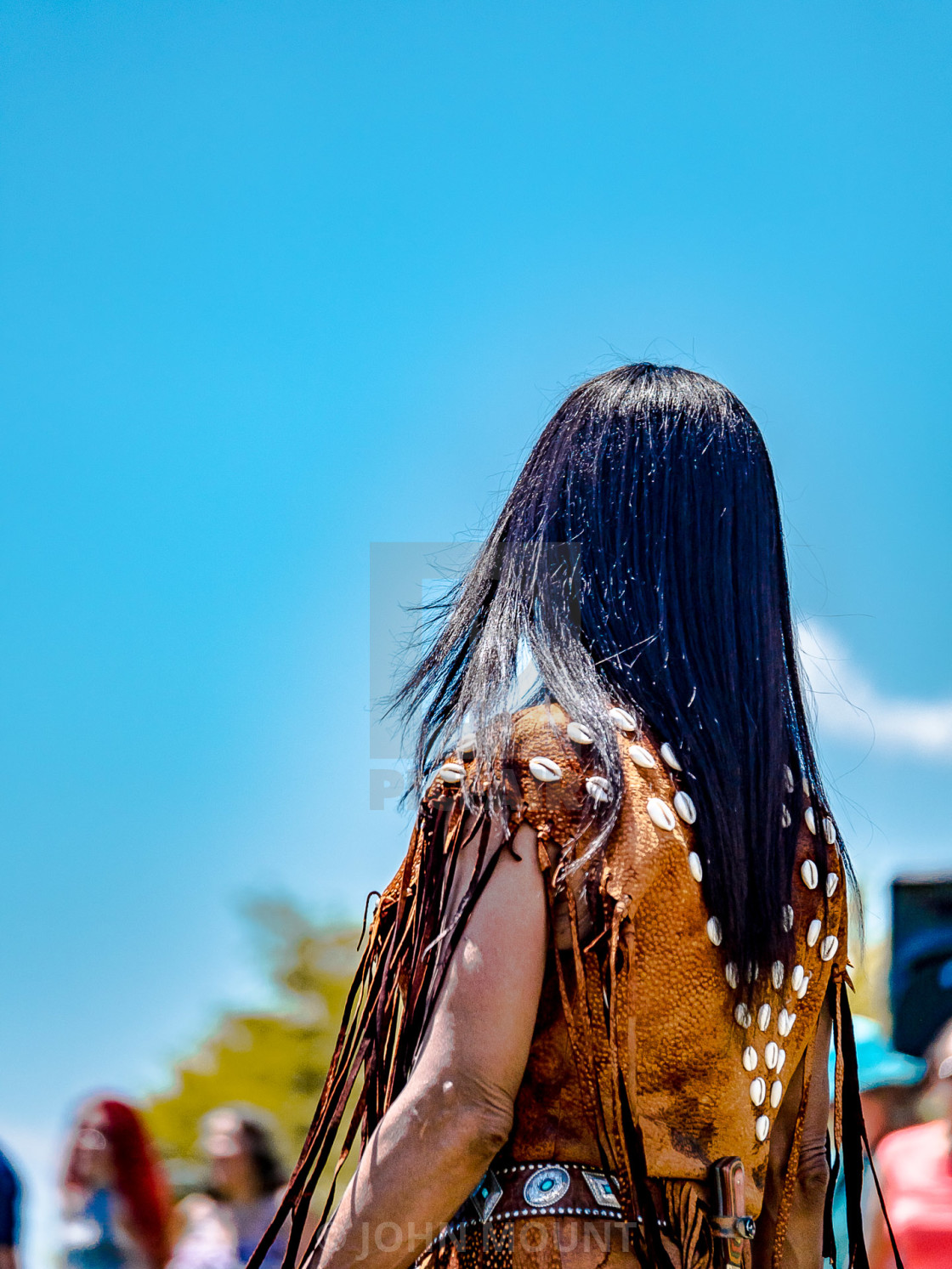 "NATIVE AMERICAN POW WOW" by JOHN MOUNT - £20.00 "NATIVE AMERICAN POW WOW" stock image