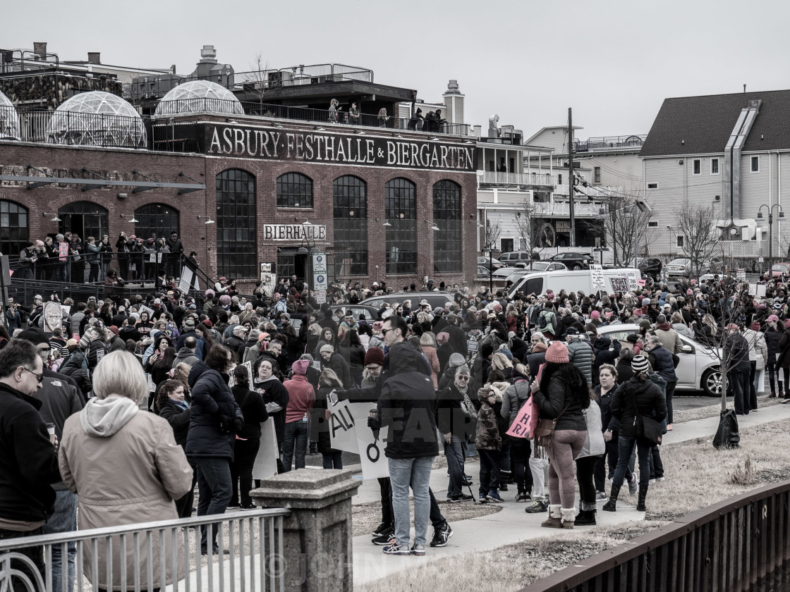 "MILLION WOMAN MARCH, ASBURY PARK NJ" by JOHN MOUNT - $25.14 "MILLION WOMAN MARCH, ASBURY PARK NJ" stock image