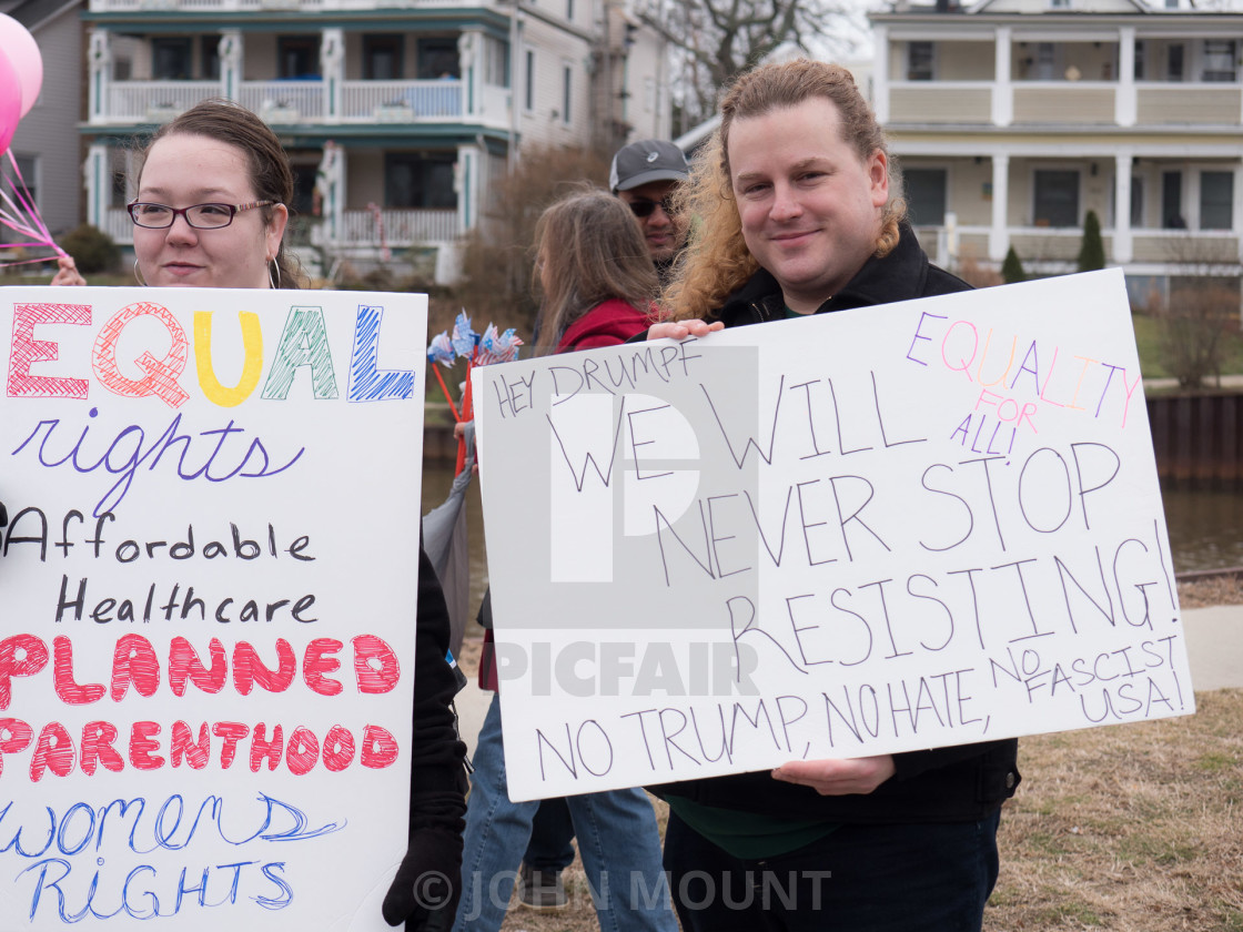 "MILLION WOMAN MARCH, ASBURY PARK NJ" by JOHN MOUNT - $25.14 "MILLION WOMAN MARCH, ASBURY PARK NJ" stock image