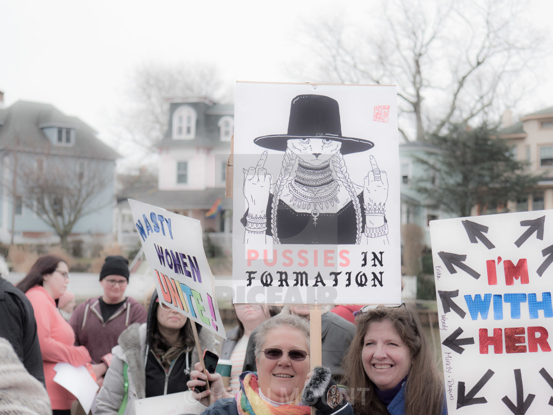 "MILLION WOMAN MARCH, ASBURY PARK NJ" by JOHN MOUNT - $25.10 "MILLION WOMAN MARCH, ASBURY PARK NJ" stock image