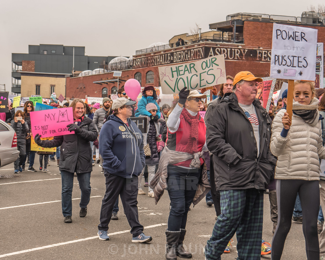 "MILLION WOMAN MARCH, ASBURY PARK NJ" by JOHN MOUNT - $25.14 "MILLION WOMAN MARCH, ASBURY PARK NJ" stock image