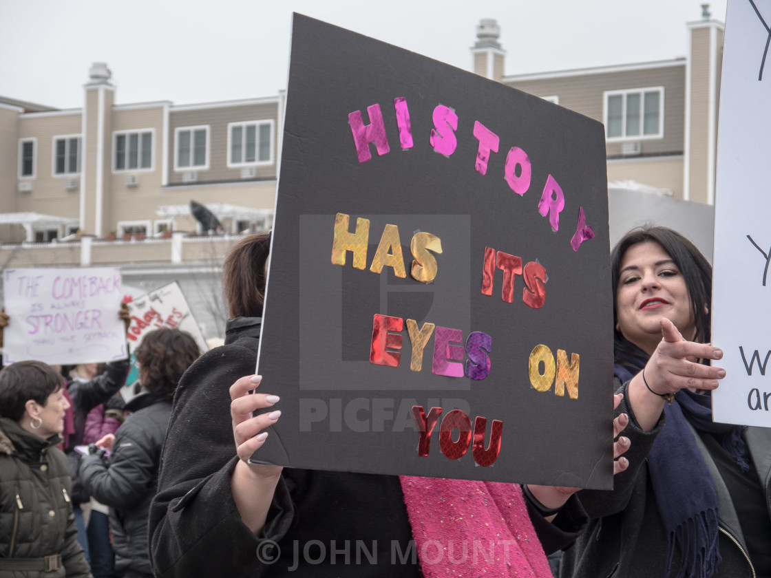 "MILLION WOMAN MARCH, ASBURY PARK NJ" by JOHN MOUNT - $25.10 "MILLION WOMAN MARCH, ASBURY PARK NJ" stock image