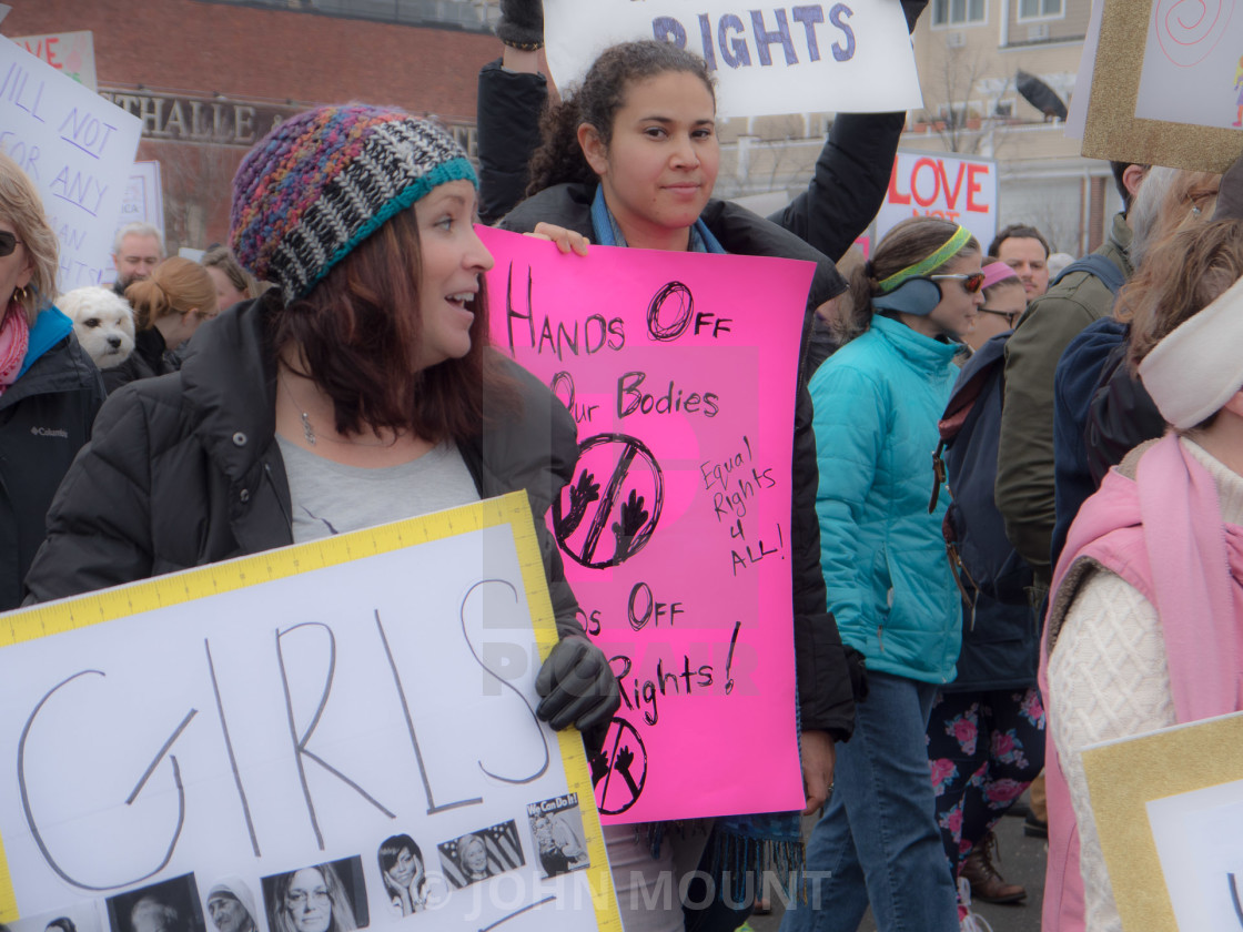 "MILLION WOMAN MARCH, ASBURY PARK NJ" by JOHN MOUNT - $25.10 "MILLION WOMAN MARCH, ASBURY PARK NJ" stock image