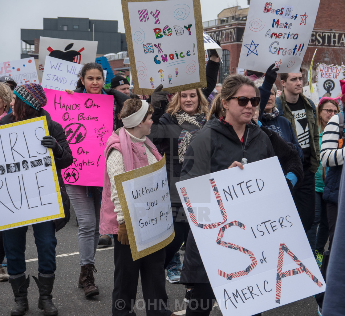 "MILLION WOMAN MARCH, ASBURY PARK NJ" by JOHN MOUNT - $25.14 "MILLION WOMAN MARCH, ASBURY PARK NJ" stock image