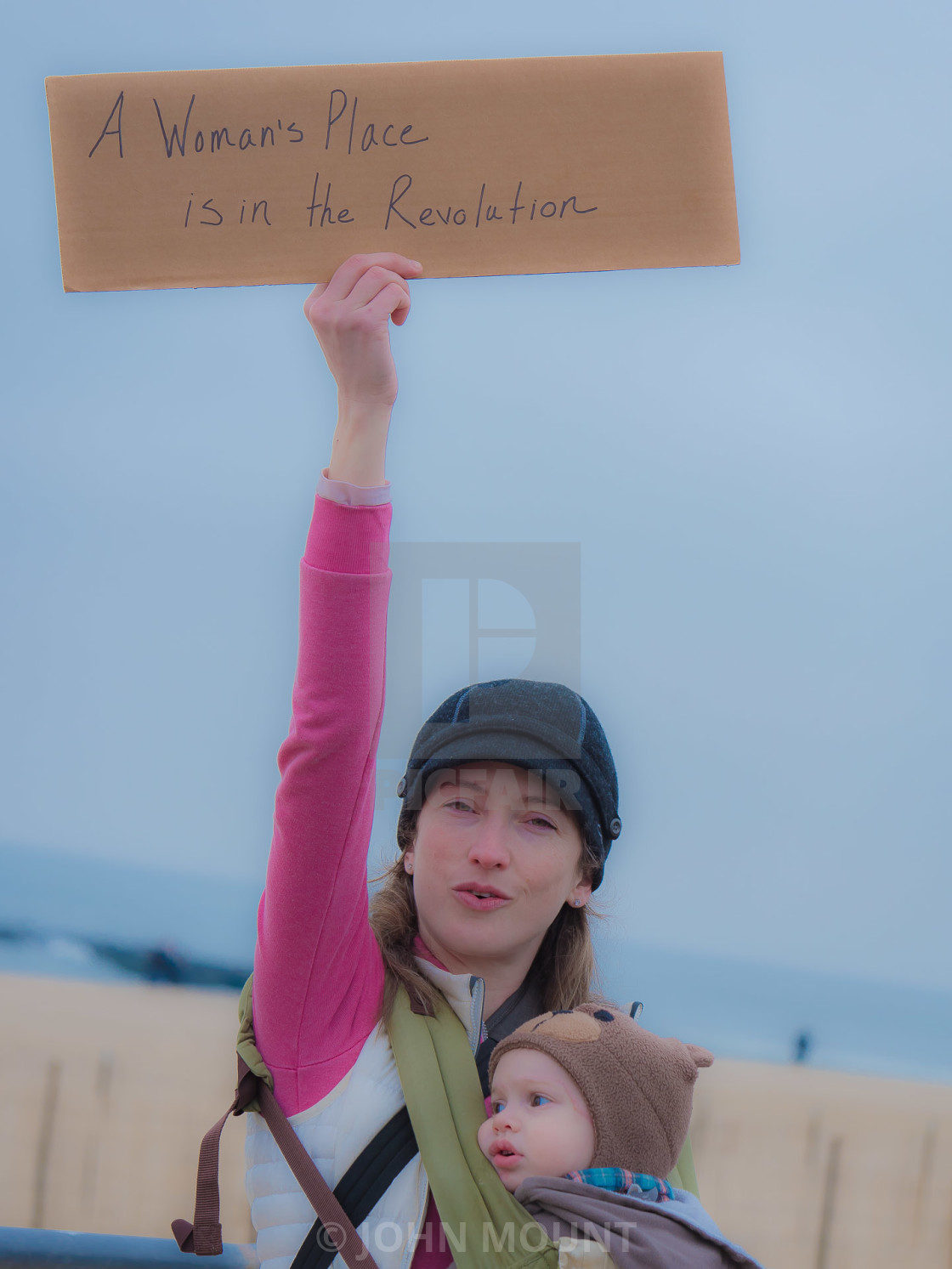 "ASBURY PARK, NJ, MILLION WOMAN MARCH" by JOHN MOUNT - $25.10 "ASBURY PARK, NJ, MILLION WOMAN MARCH" stock image