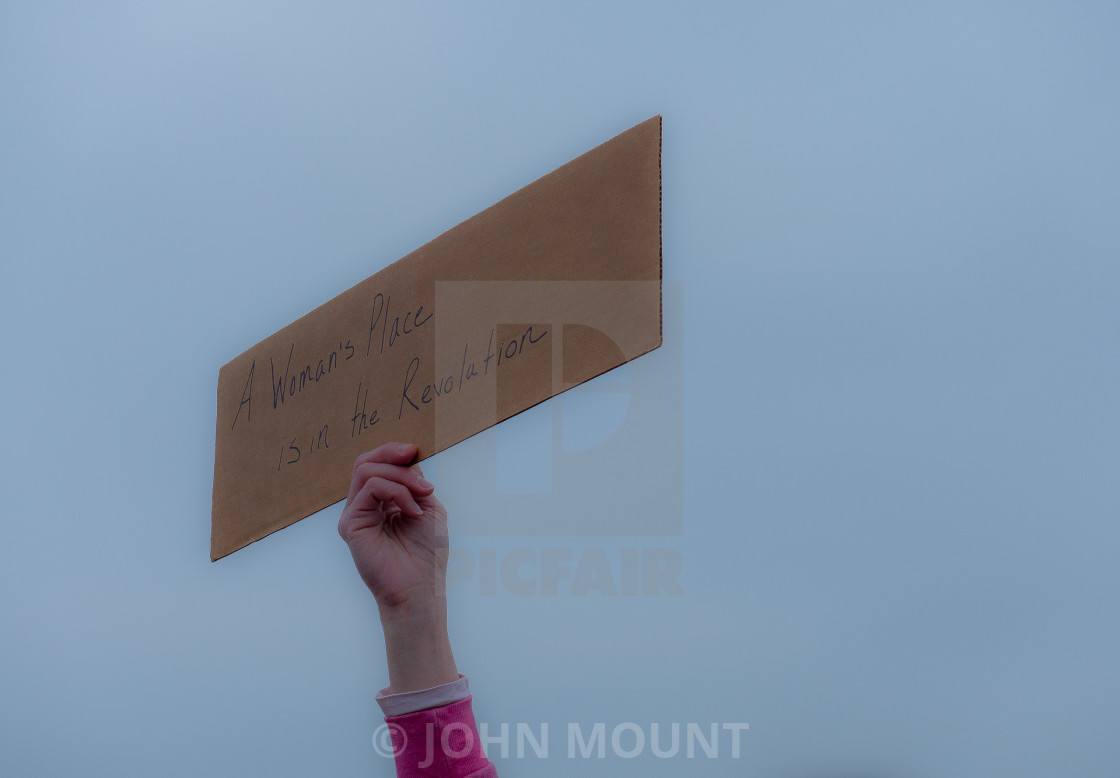 "ASBURY PARK, NJ, MILLION WOMAN MARCH" by JOHN MOUNT - £20.00 "ASBURY PARK, NJ, MILLION WOMAN MARCH" stock image