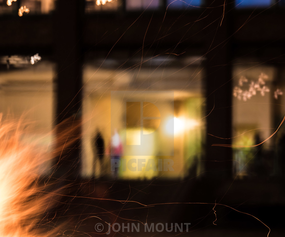 "BONFIRE ON THE BEACH AT ASBURY PARK, NJ" by JOHN MOUNT - £20.00 "BONFIRE ON THE BEACH AT ASBURY PARK, NJ" stock image