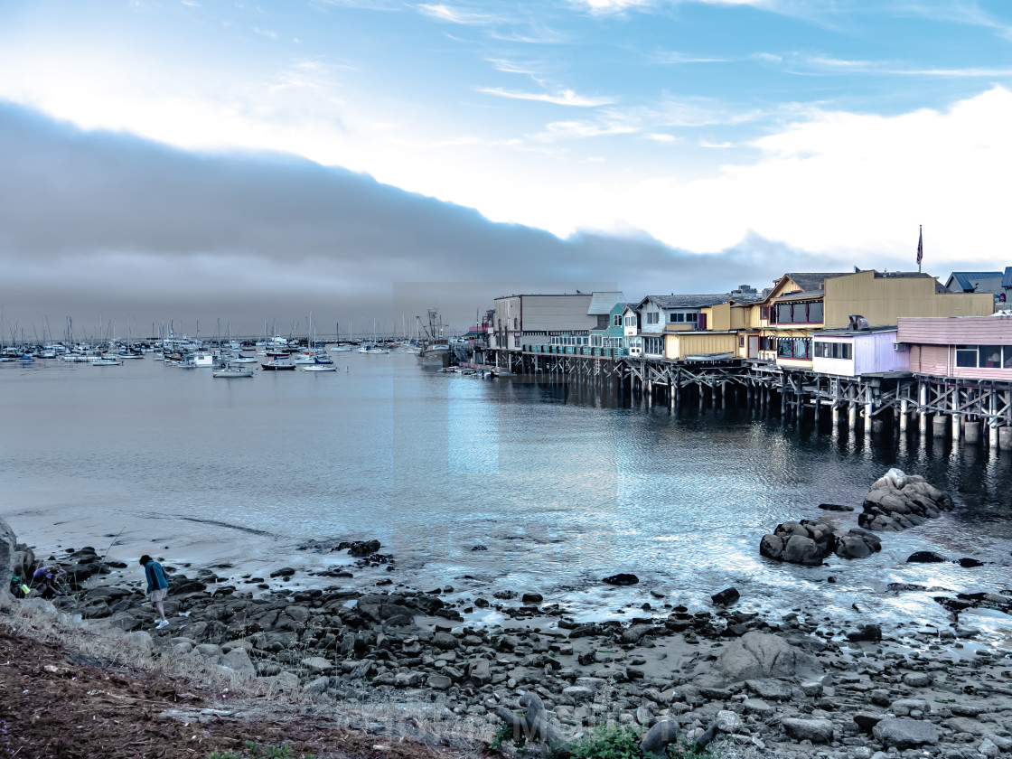 "Monterey Wharf" stock image