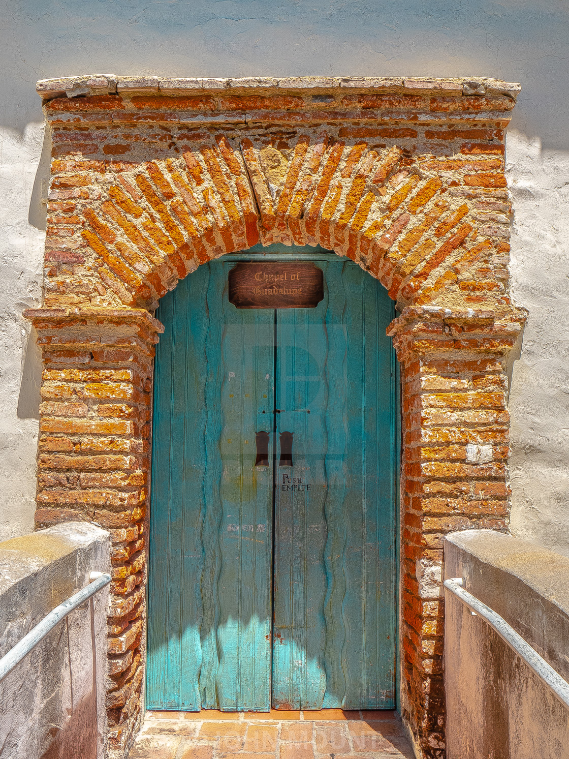 "Chapel Door at Mission San Juan Bautista" by JOHN MOUNT - $25.10 "Chapel Door at Mission San Juan Bautista" stock image