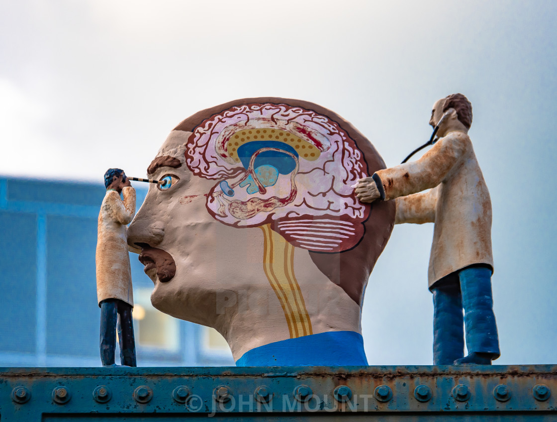 "Medical Sculpture" by JOHN MOUNT - £20.00 "Medical Sculpture" stock image