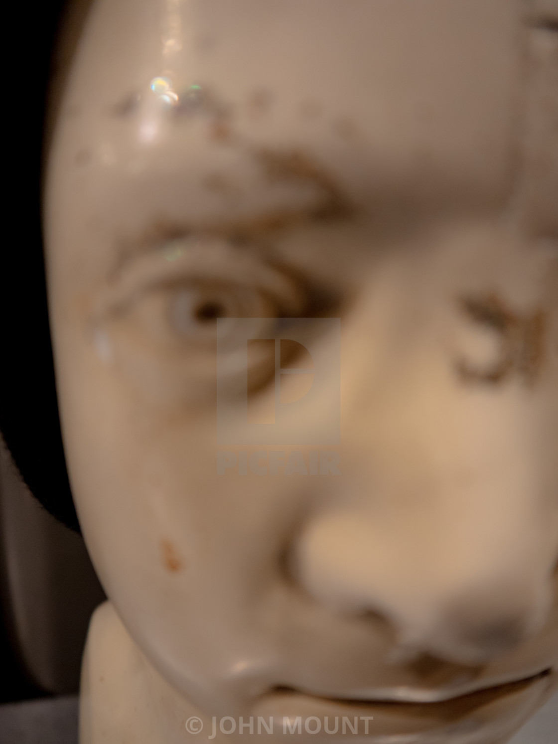 "Phrenology Statue" by JOHN MOUNT - £20.00 "Phrenology Statue" stock image