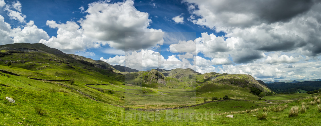 "The Coniston Fells." stock image