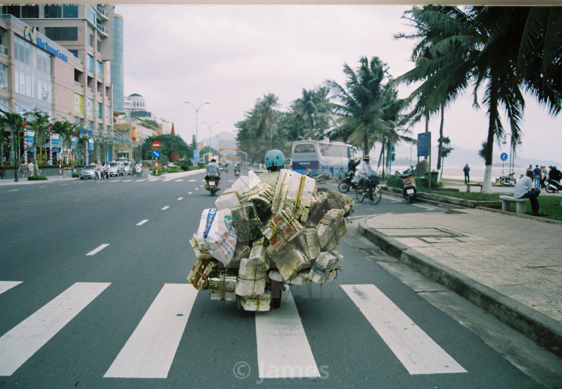 "The transporter in asia" stock image