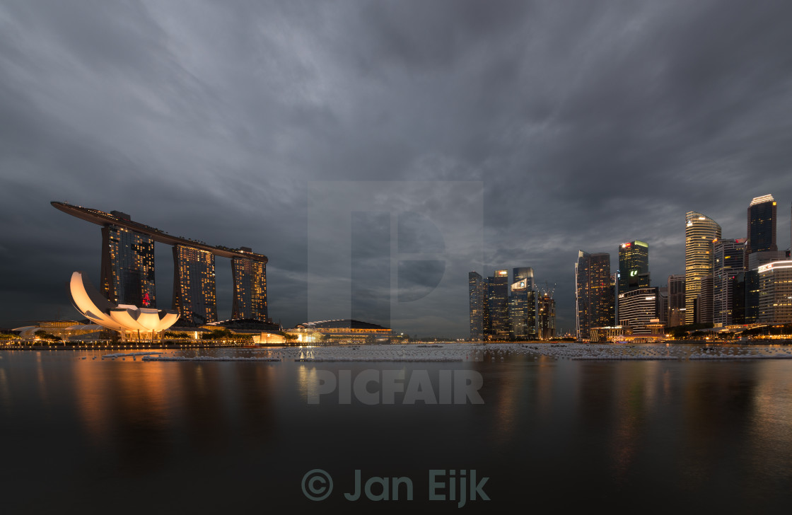 "Singapore Skyline" stock image