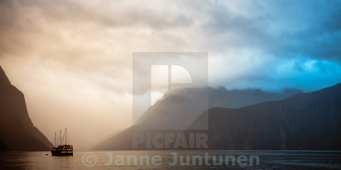 "The Dream of Milford Sound" stock image