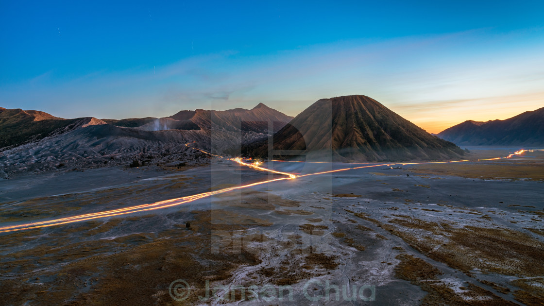 "Mount Bromo Dusk" stock image