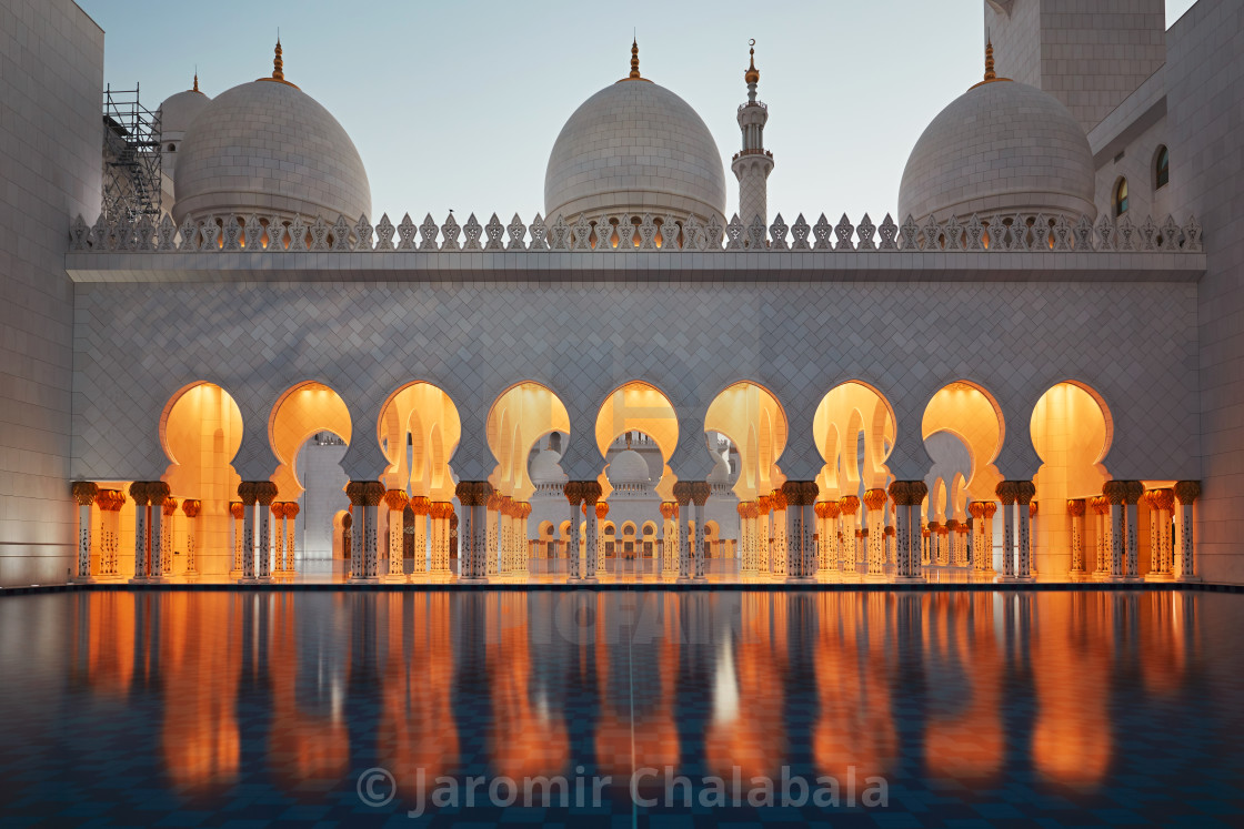 "Mosque in Abu Dhabi" stock image