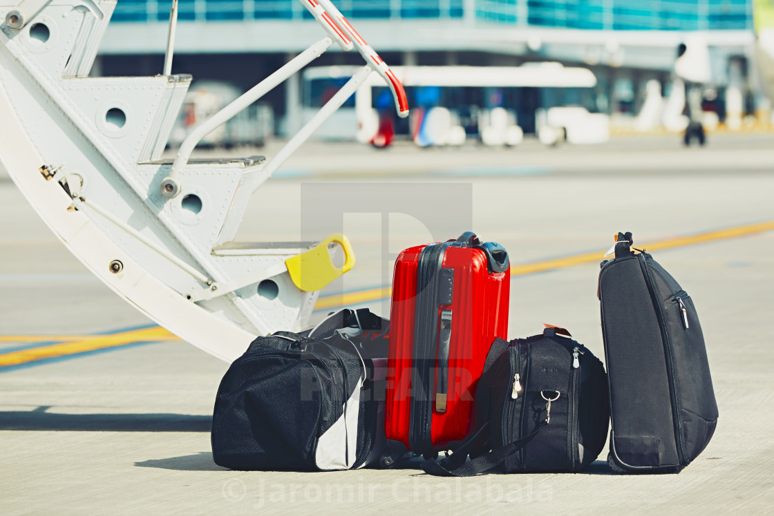 "Luggage at the airport" stock image